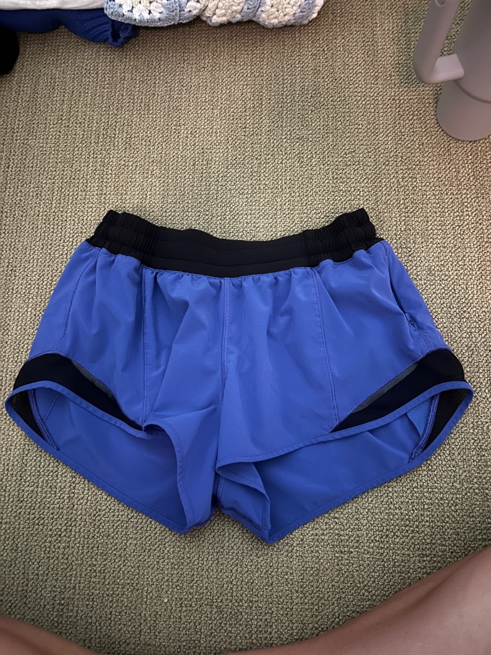 lululemon athletica Blue and Black Athletic Shorts